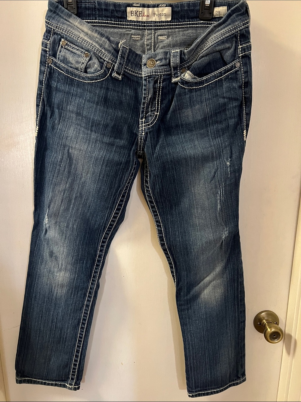 BKE Payton Women's Dark Blue Cropped Jeans
